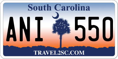 SC license plate ANI550