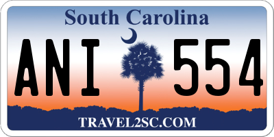 SC license plate ANI554