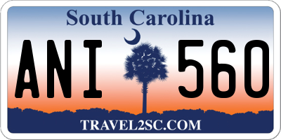 SC license plate ANI560