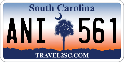 SC license plate ANI561
