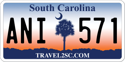 SC license plate ANI571