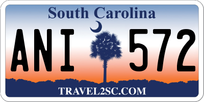 SC license plate ANI572
