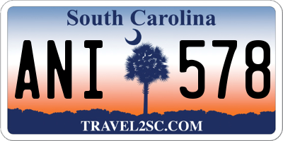 SC license plate ANI578