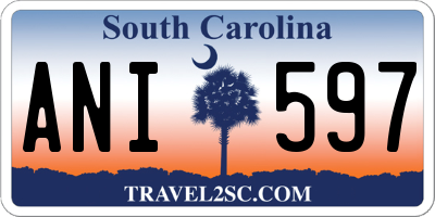SC license plate ANI597