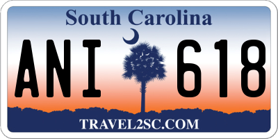 SC license plate ANI618