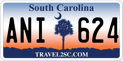 SC license plate ANI624