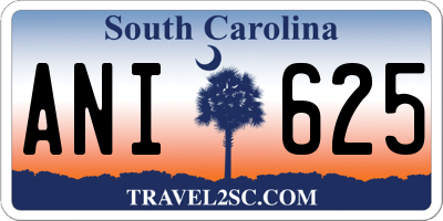 SC license plate ANI625