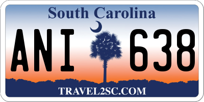 SC license plate ANI638