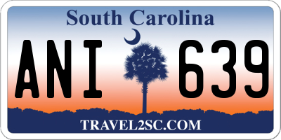 SC license plate ANI639