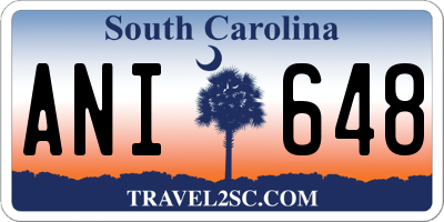 SC license plate ANI648