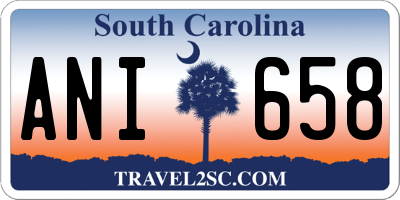 SC license plate ANI658