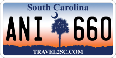 SC license plate ANI660