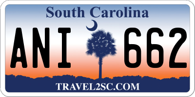 SC license plate ANI662