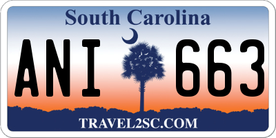 SC license plate ANI663