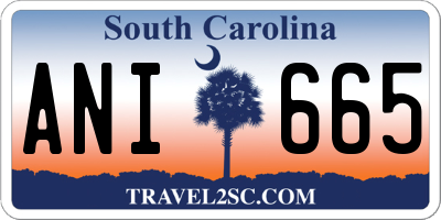 SC license plate ANI665
