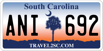 SC license plate ANI692