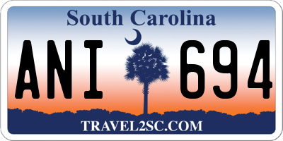 SC license plate ANI694