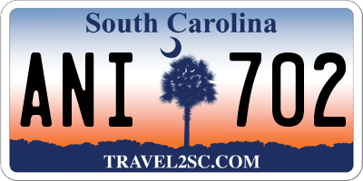 SC license plate ANI702