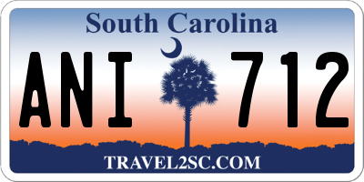 SC license plate ANI712