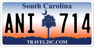 SC license plate ANI714