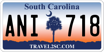 SC license plate ANI718