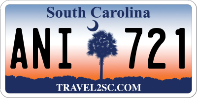 SC license plate ANI721