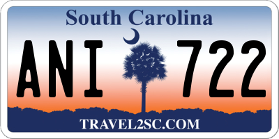 SC license plate ANI722