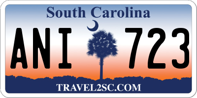 SC license plate ANI723