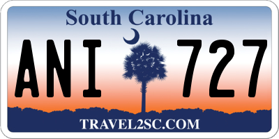 SC license plate ANI727