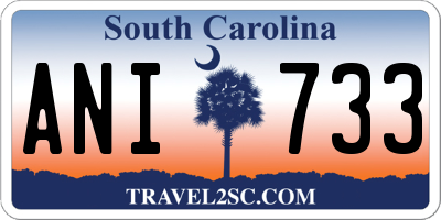 SC license plate ANI733