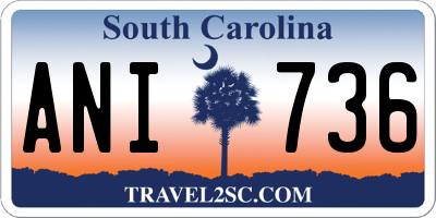 SC license plate ANI736
