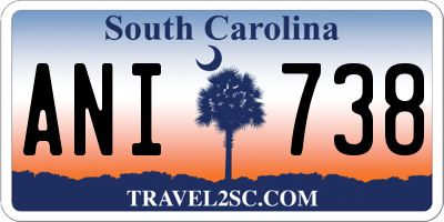 SC license plate ANI738