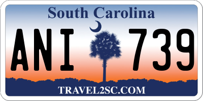 SC license plate ANI739