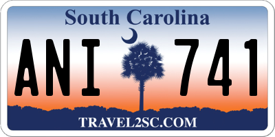 SC license plate ANI741