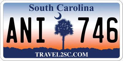 SC license plate ANI746