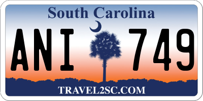 SC license plate ANI749