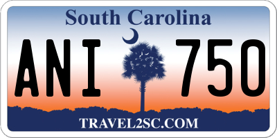 SC license plate ANI750