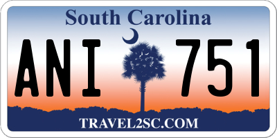 SC license plate ANI751