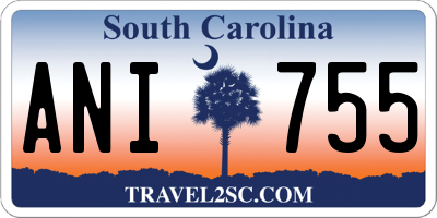 SC license plate ANI755