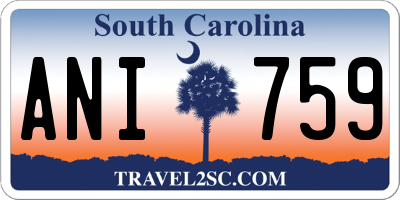 SC license plate ANI759