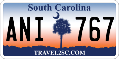 SC license plate ANI767