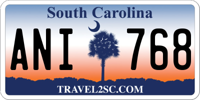 SC license plate ANI768