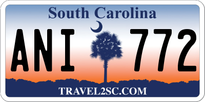 SC license plate ANI772