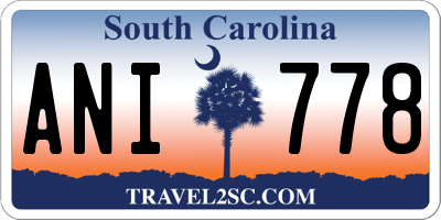 SC license plate ANI778