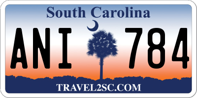 SC license plate ANI784