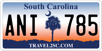 SC license plate ANI785