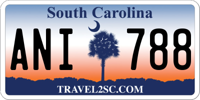 SC license plate ANI788