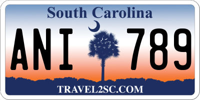 SC license plate ANI789