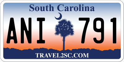 SC license plate ANI791