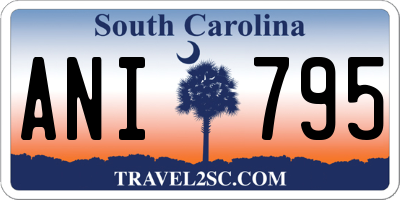 SC license plate ANI795
